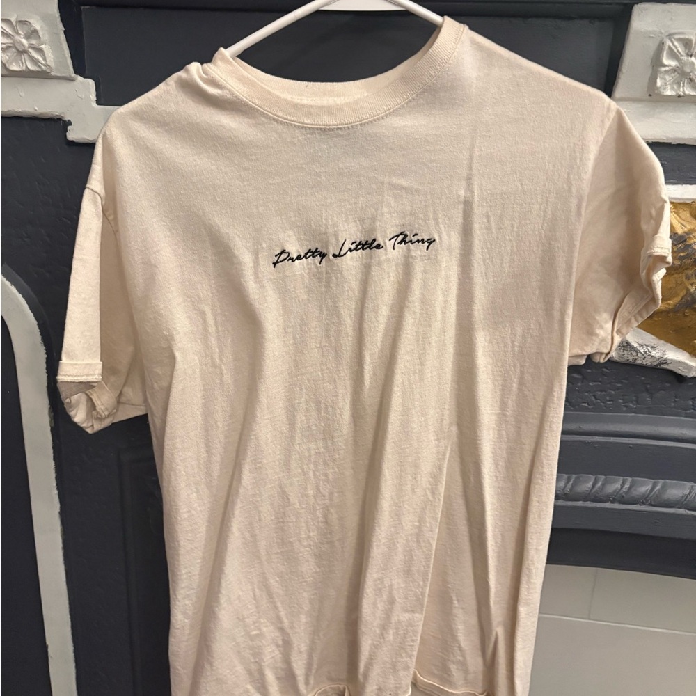 PrettyLittleThing Beige Men's T-Shirt